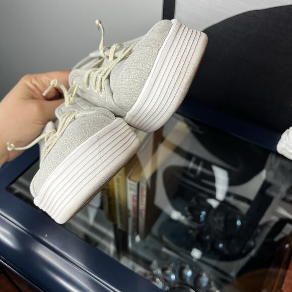 Hey Dude Cody W Heathered Knit Mesh Shoes Women's Size W9 Light Grey Slip Ons - Picture 4 of 7